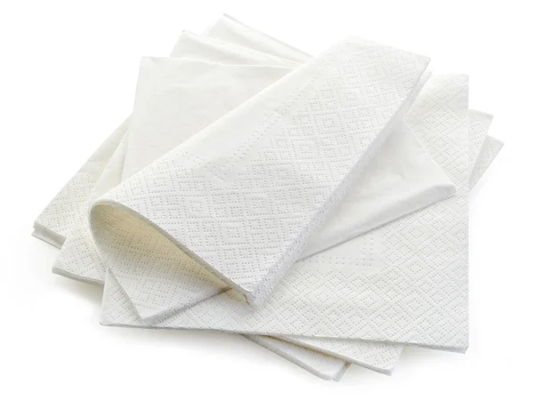 White paper napkins — Stock Photo, Image