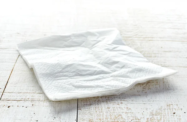 White paper napkin — Stock Photo, Image