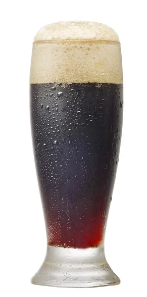 Un pahar de bere neagră — Fotografie, imagine de stoc
