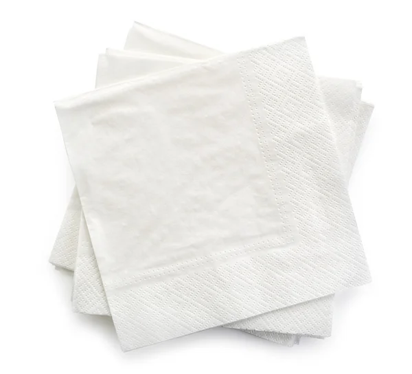 White paper napkins — Stock Photo, Image