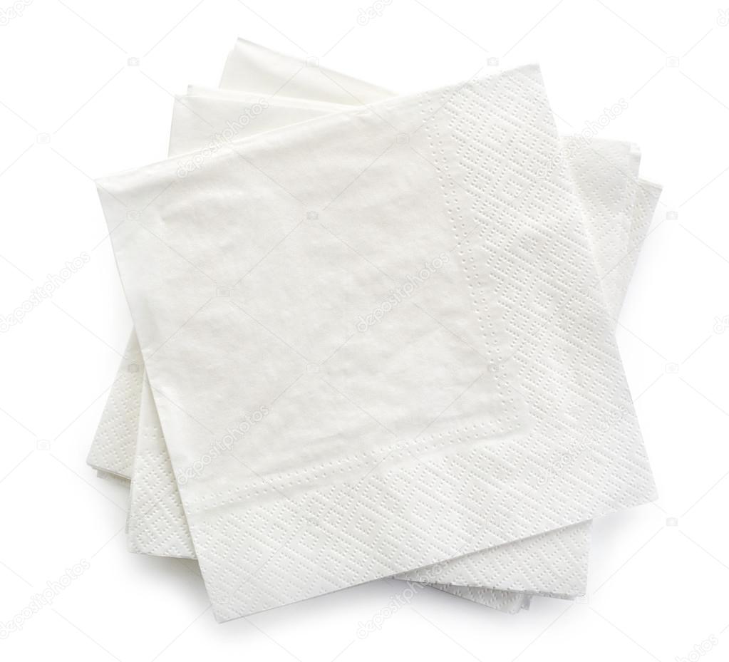 White paper napkins Stock Photo by ©magone 73636193