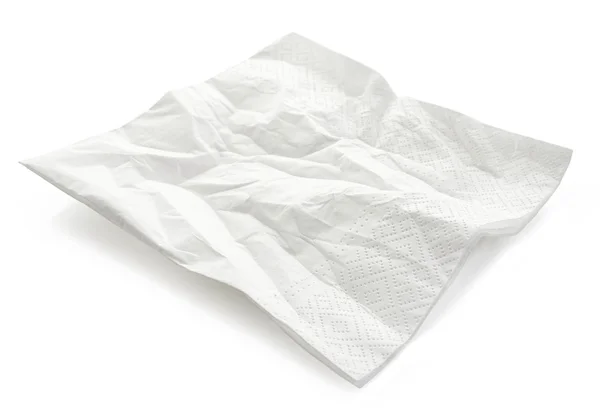 Guardanapo de papel branco — Fotografia de Stock