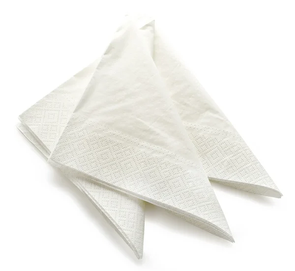 White paper napkins — Stock Photo, Image