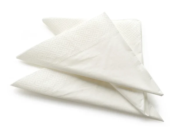 White paper napkins — Stock Photo, Image
