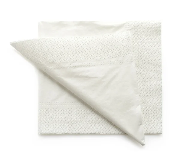 White paper napkins — Stock Photo, Image