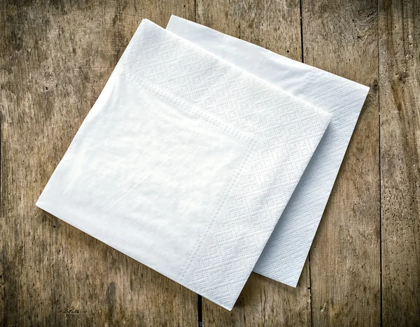 ผ้าเช็ดปากกระดาษขาว — ภาพถ่ายสต็อก