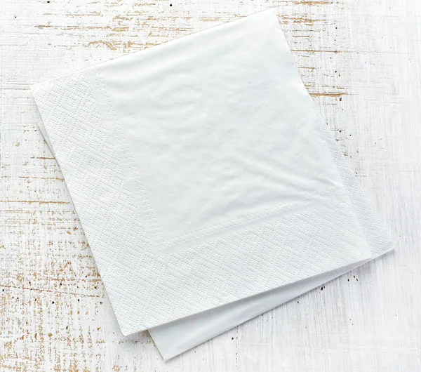 White paper napkins — Stock Photo, Image