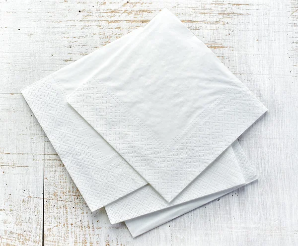 Servilletas de papel blanco — Foto de Stock
