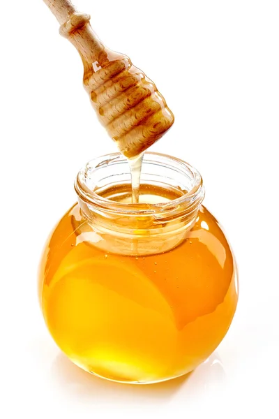 Jar of honey — Stock Photo, Image