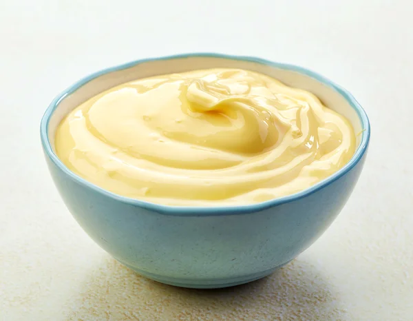 Bowl of mayonnaise — Stock Photo, Image