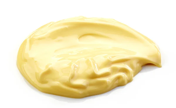 Mayonnaise auf weißem Hintergrund — Stockfoto