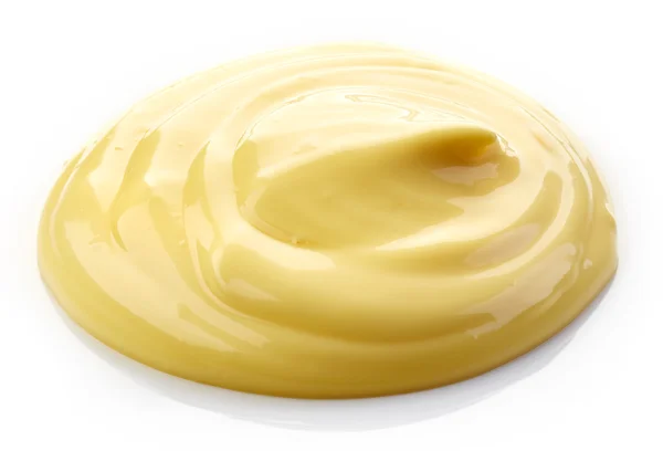Mayonnaise auf weißem Hintergrund — Stockfoto