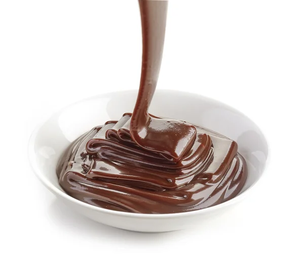 Ciotola di salsa al cioccolato — Foto Stock