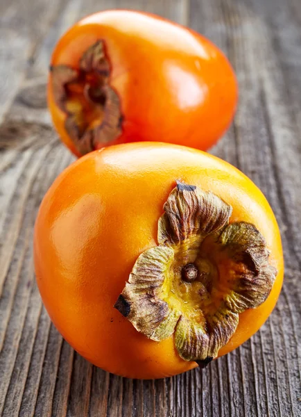 Persimmons maduros frescos — Fotografia de Stock