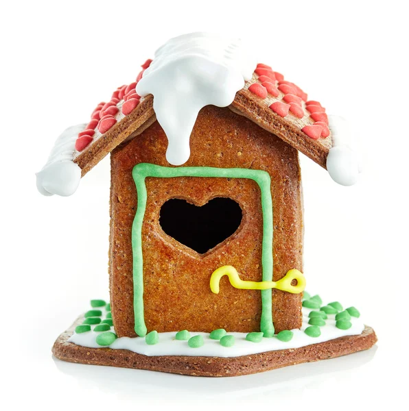 Homemade gingerbread house — Stock Photo, Image