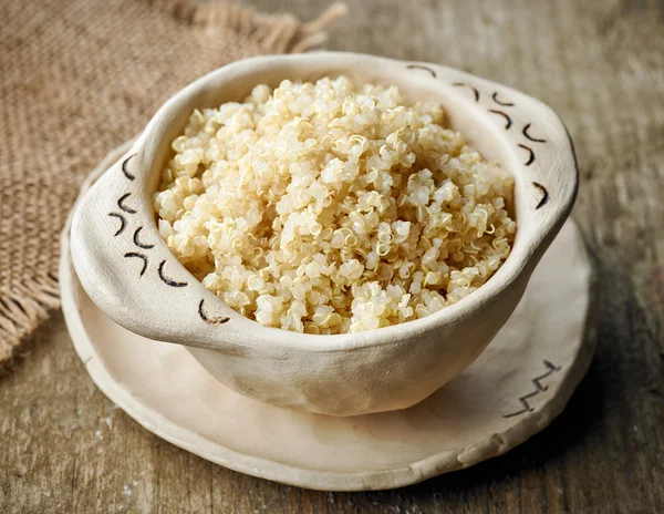 Bowl of boiled quinoa — Stock Photo, Image