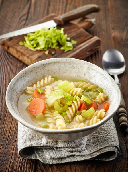 Ciotola di zuppa vegetariana — Foto Stock