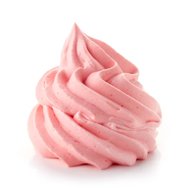 Pink whipped cream — Stock Photo, Image