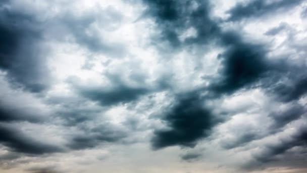 Nuvens de tempestade, lapso de tempo — Vídeo de Stock