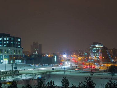 Kış sokakları Vilnius, Litvanya