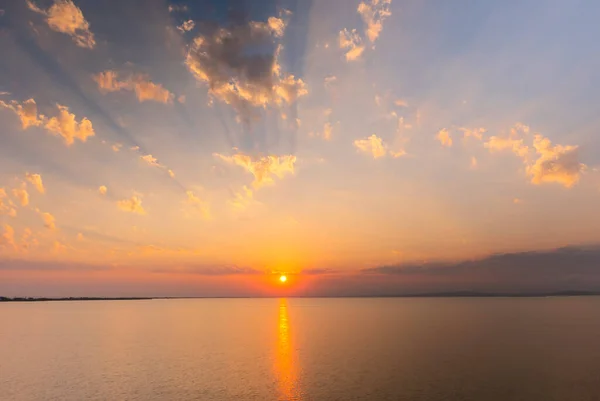 Sunset Black Sea Estuary — Stock Photo, Image