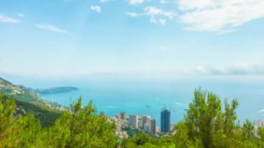 Monako Prensliği monte carlo, panoramik time-lapse