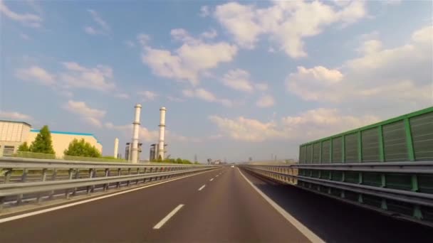 Industriområdet Road i Italien — Stockvideo