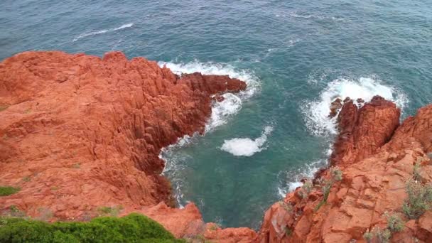 Coasta franceză mediteraneană — Videoclip de stoc