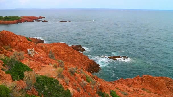 French Mediterranean coast — Stock Video