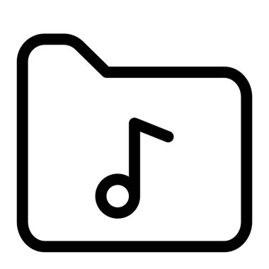 Çalma için bir dizinde saklanan müzik dosyası