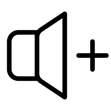 Artı logo ile bir müzik çalma sesini arttırıyorum