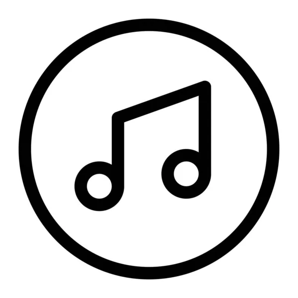 Musik Anwendung Mit Notensymbol Layout — Stockvektor