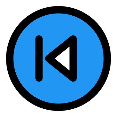 Bir müzik uygulamasında önceki şarkı düğmesi