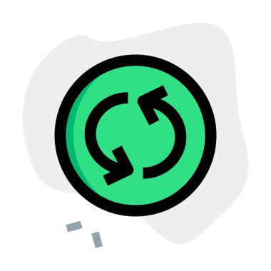 Bir döngü ok düğmesi ile şarkıyı tekrarlıyor