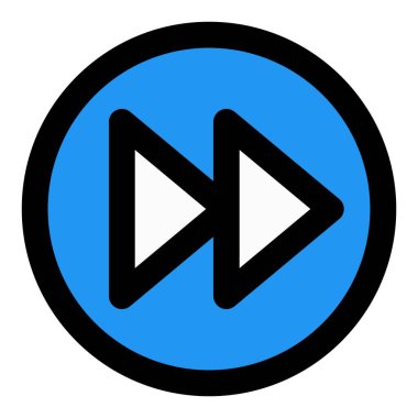 Müziği bir müzik uygulamasında hızla ileri alıyorum.