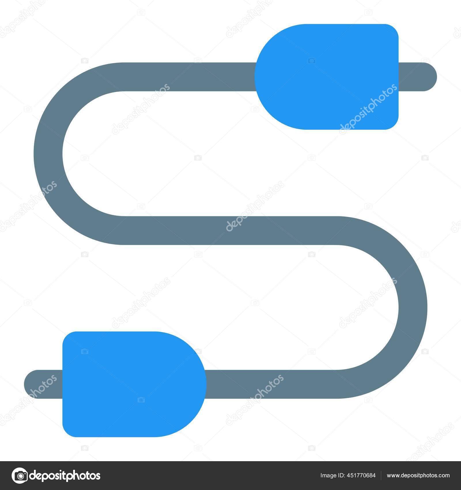 Both Ways Sound Jack Port Audio Music Playback Stock Vector by