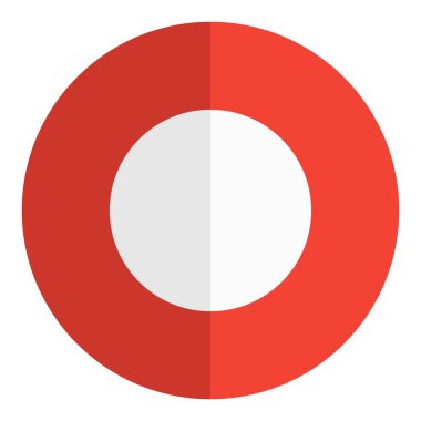 Ses kaydı için bir uygulamada yuvarlak daire düğmesi