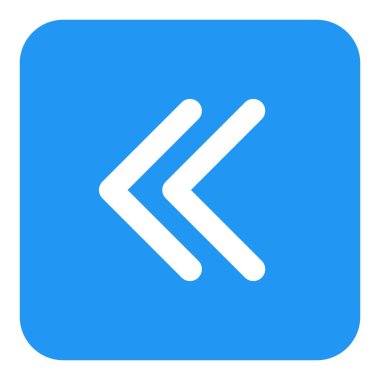 Arka düğmesi çift ok olan kare kutu