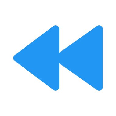 Sol tarafında arka ok olan geri sarma tuşu