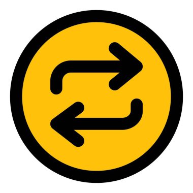 Bir karıştırma müzik düğmesi içinde bükülmüş oklar için hücresel blok