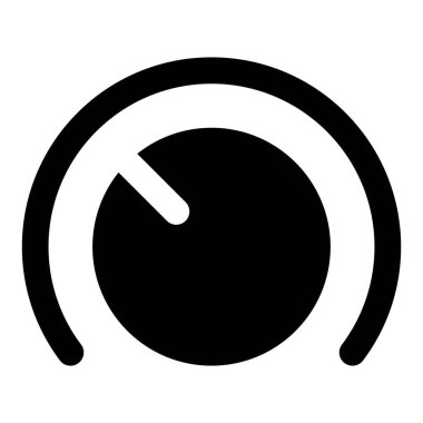 Yuvarlak çubuk arayüzü olan ses ayarları ayarlayıcısı