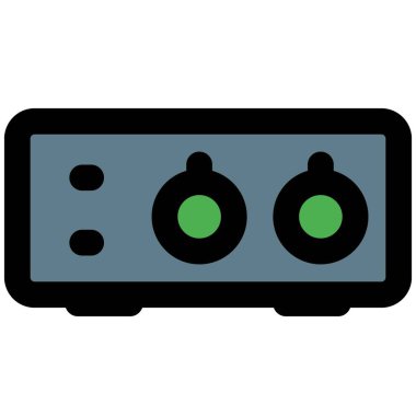 Yuvarlak çubuk arayüzü olan ses ayarları ayarlayıcısı