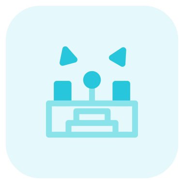 Yuvarlak çubuk arayüzü olan ses ayarları ayarlayıcısı