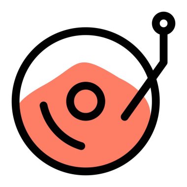 Eski müzik sistemi çalması için vinil oynatıcı