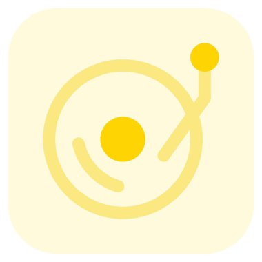 Eski müzik sistemi çalması için vinil oynatıcı