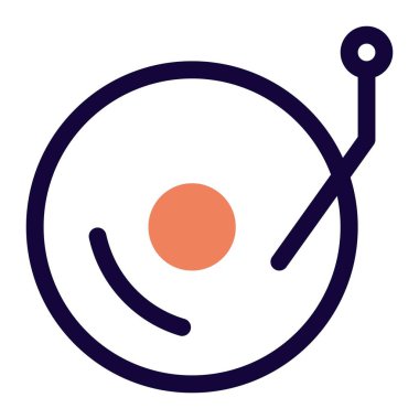 Eski müzik sistemi çalması için vinil oynatıcı