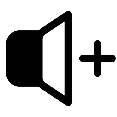 Artı logo ile bir müzik çalma sesini arttırıyorum