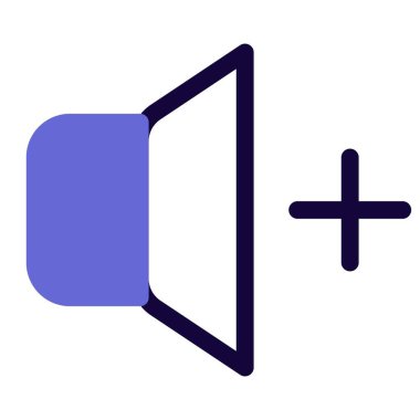 Artı logo ile bir müzik çalma sesini arttırıyorum