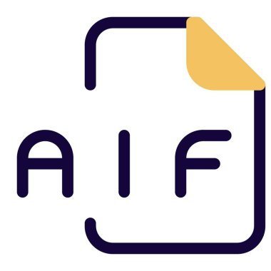 AIF dosyası Ses Değiştirme Dosya Biçimi (AIFF) kullanılarak oluşturulan bir ses dosyasıdır.)