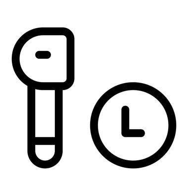 Beyaz arkaplanda izole edilmiş kulaklıkların pil sol göstergesi